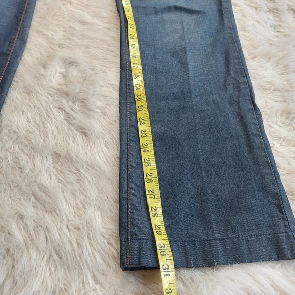 Hugo Boss Black Label Men's Nevada Blue Denim Boot Cut Jeans W35 / L34 - Picture 6 of 8